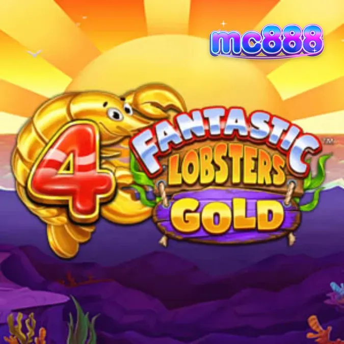 Tampilan visual slot 4 Fantastic Lobsters Gold dengan tema bawah laut yang ceria